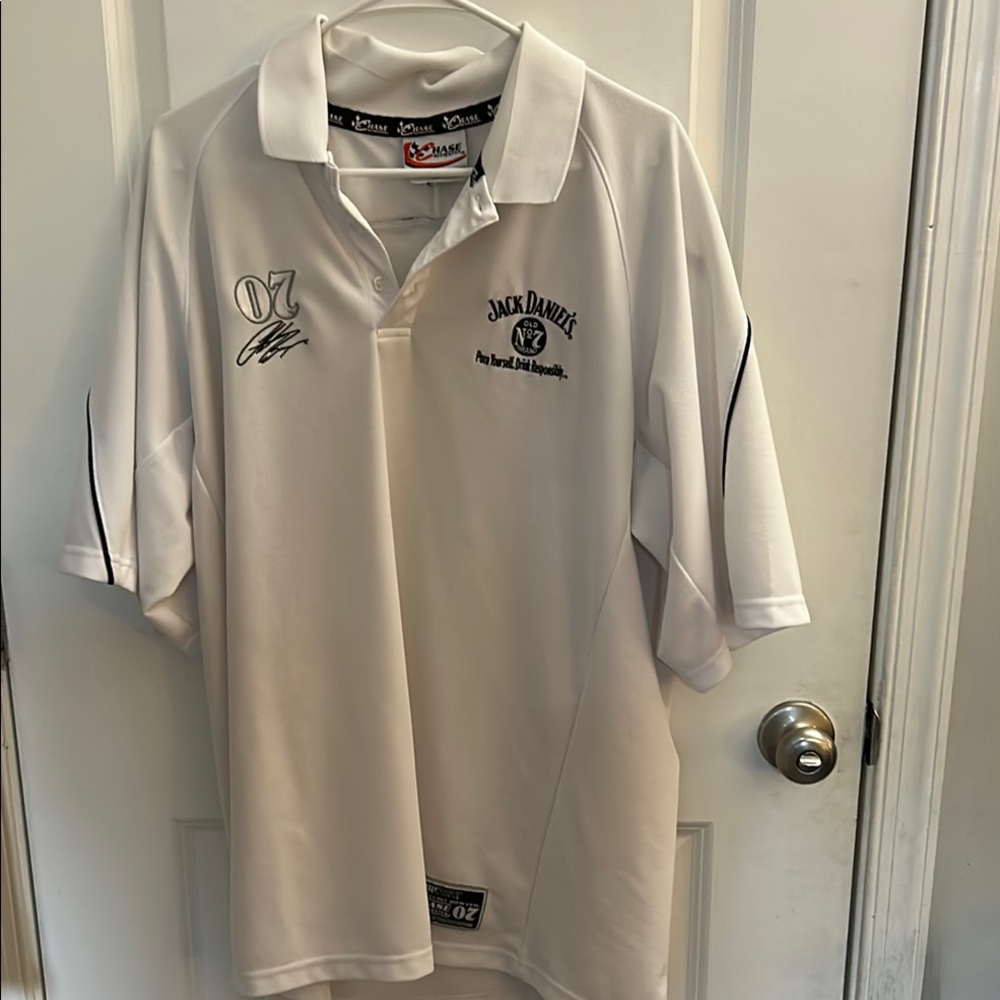 Jack Daniels White Polo Classic Short Sleeve